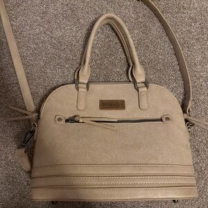Wrangler Neutral Beige Dome Satchel with Top Handles